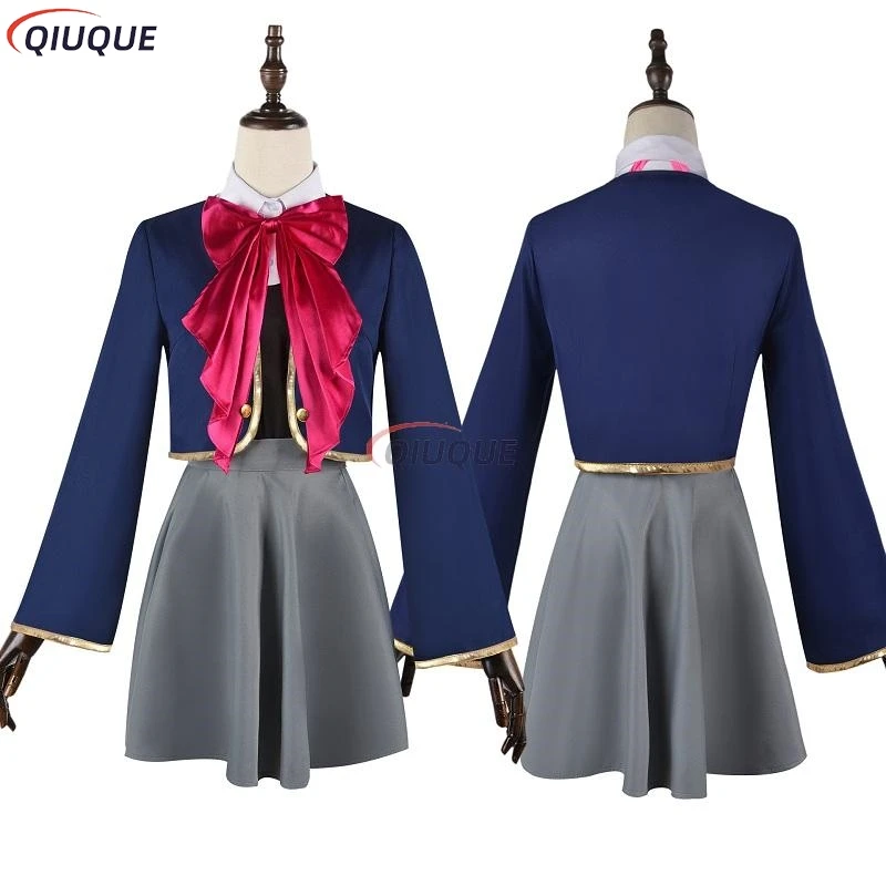 Kostium Arima Kana Cosplay Anime Oshi No Ko, kapelusz, kurtka, spódnica, uniform, peruka, strój na Halloween dla kobiet — zdjęcie 3
