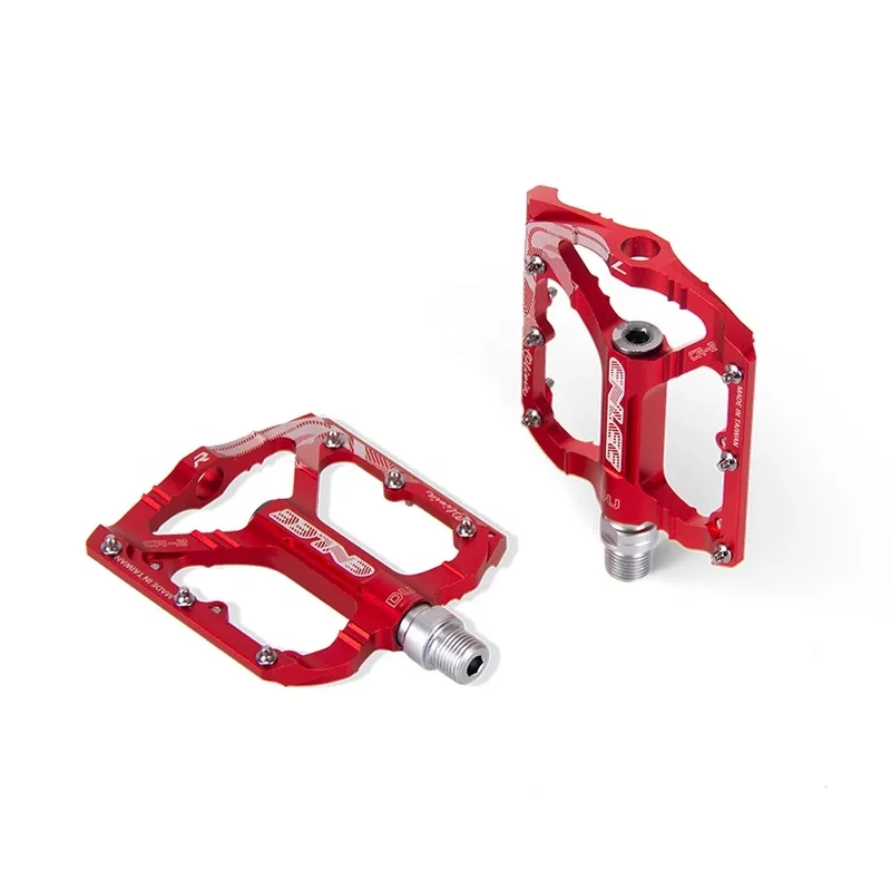 ENLEE Bicycle Pedal One-Piece CNC Aluminum Alloy Ultralight Seal DU Bearing BMX MTB Bicycle Non-slip Pedals Accessories