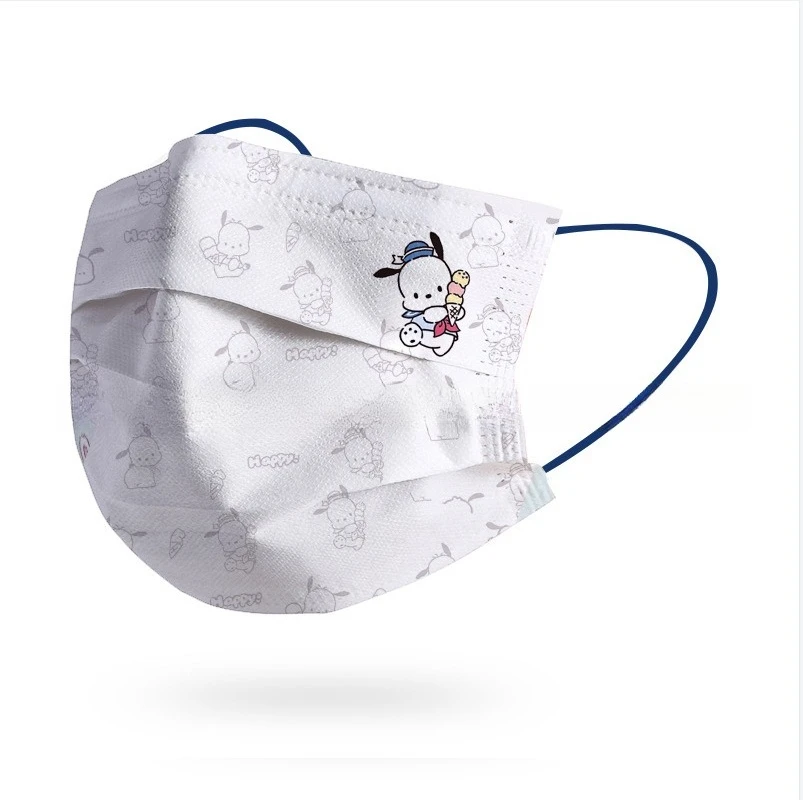 Miniso 大人用使い捨て保護サンリオコレクションマスクかわいい漫画プリント防塵独立パック 10 個
