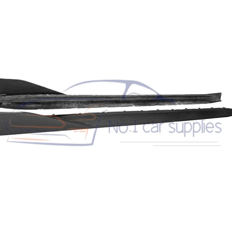 High-performance true dry carbon fiber side skirt car bumpers in the style of 2020 M3 G80/M4 G82 M3