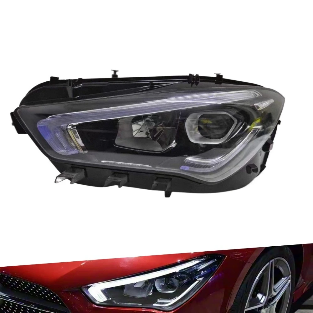 

Подходит для фар Mercedes-Benz CLA W118, 2020-2023 C118, фары CLA200 CLA220 CLA260, полностью светодиодные фары в сборе