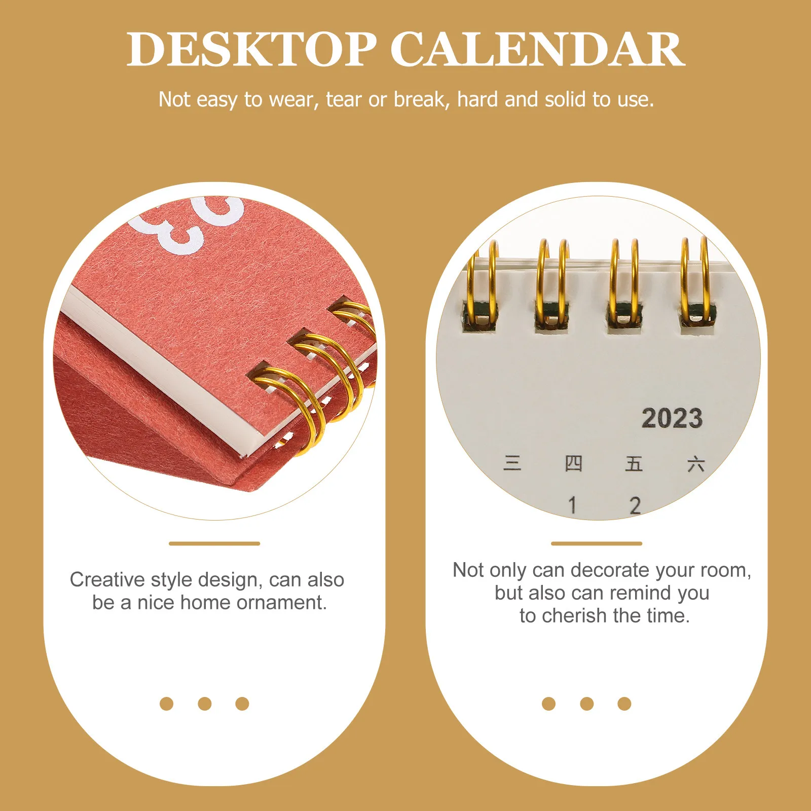 

1Pcs Mini Tabletop 2023 Paper Calendar Office Desktop Planner Memo Small Desk Organizer Paper Calendars Mini Tabletop Calendars