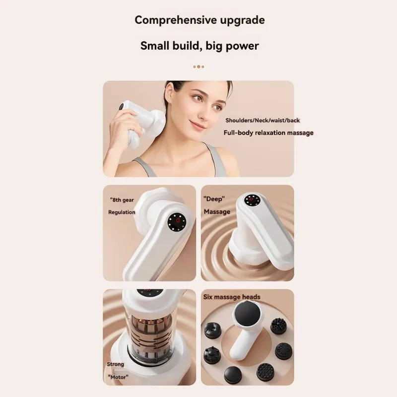 

Бестселлер - Многофункциональный портативный электрический массажер для тела с 6 насадками - Средство для уменьшения жира, разработано для домашнего использования, бесшумная работа.