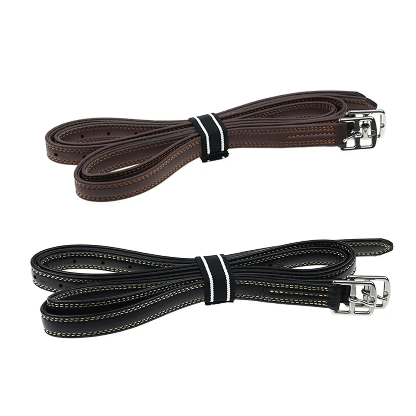 2x English Stirrup Leathers 1.35 M Length Adjustable Premium