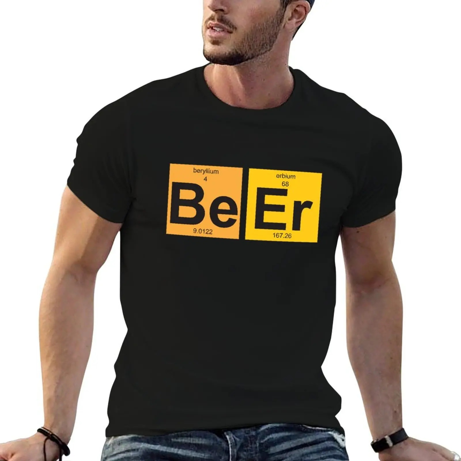 

BeEr - Periodic Table of Elements T-Shirt man t shirt cotton high quality anime t shirts for man T-Shirt