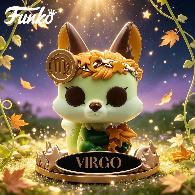 Funko Pop Zodiac Virgo Fox Vinyl Figure Astrology Constellation Collectible Figurine Desktop Ornament Gift for Star Sign Lovers