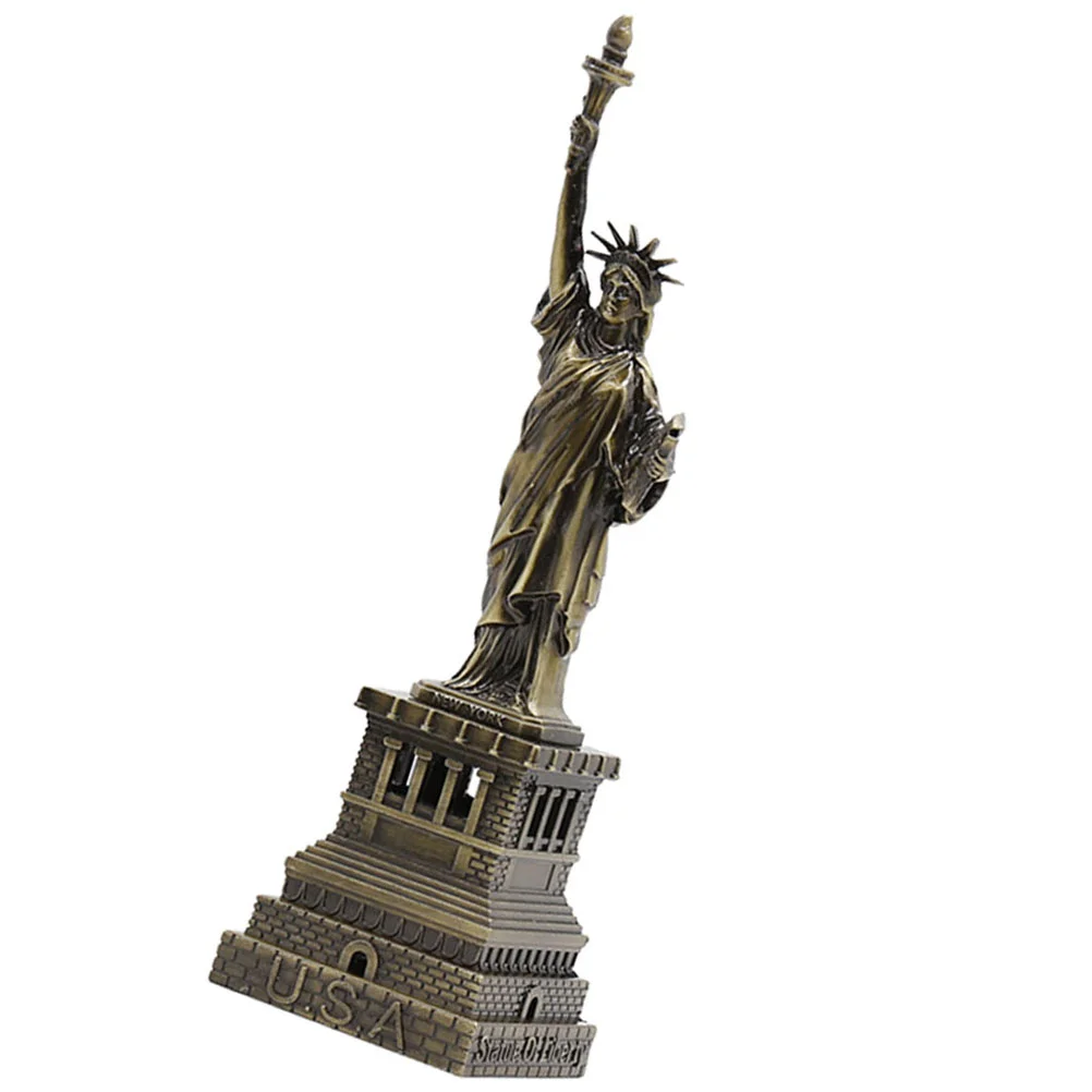 

Statue of Liberty Decor Desktop Decoration New York City Metal Ornaments for Home Manual