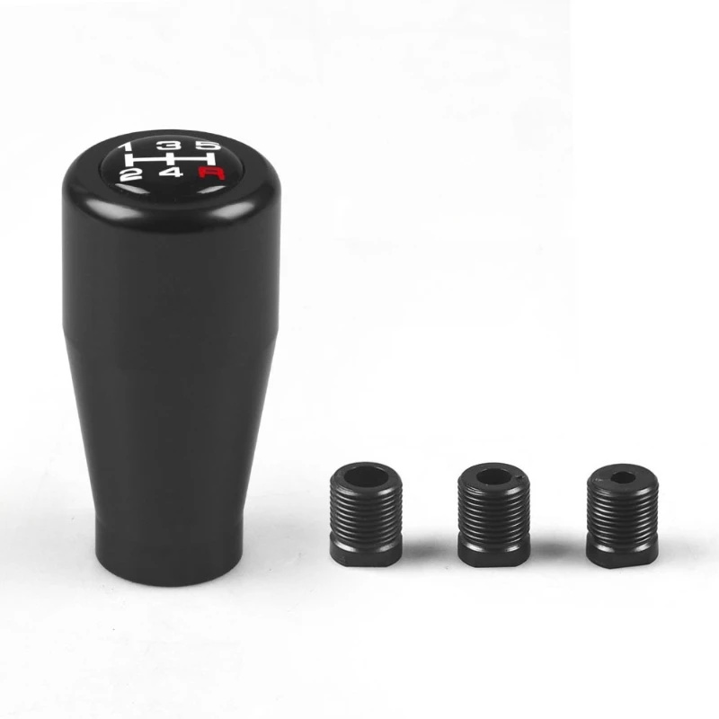 

Car Modified Aluminum Alloy Gear Shift Knob 5 Speed Manual Universal And 3 Adapters