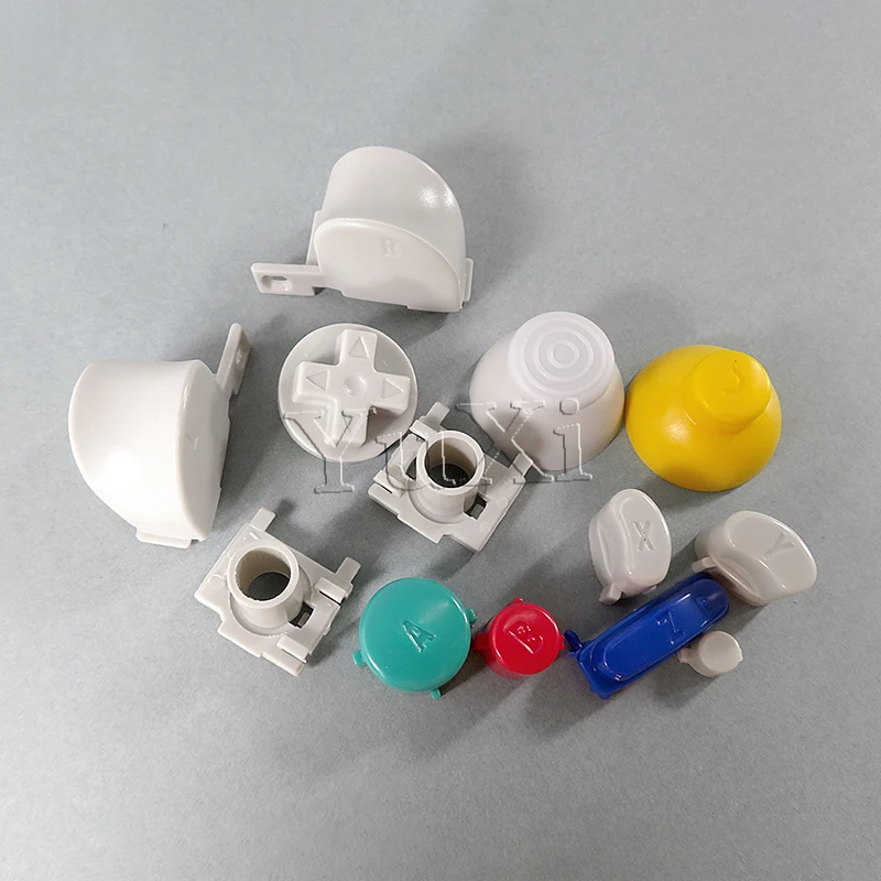 YuXi-Ensemble complet de manette de jeu pour NGC L R Cross ABXY, bouton d'accueil, démarrage, retour, réparation, pièce de rechange, contrôleur, interrupteur, guide d'alimentation