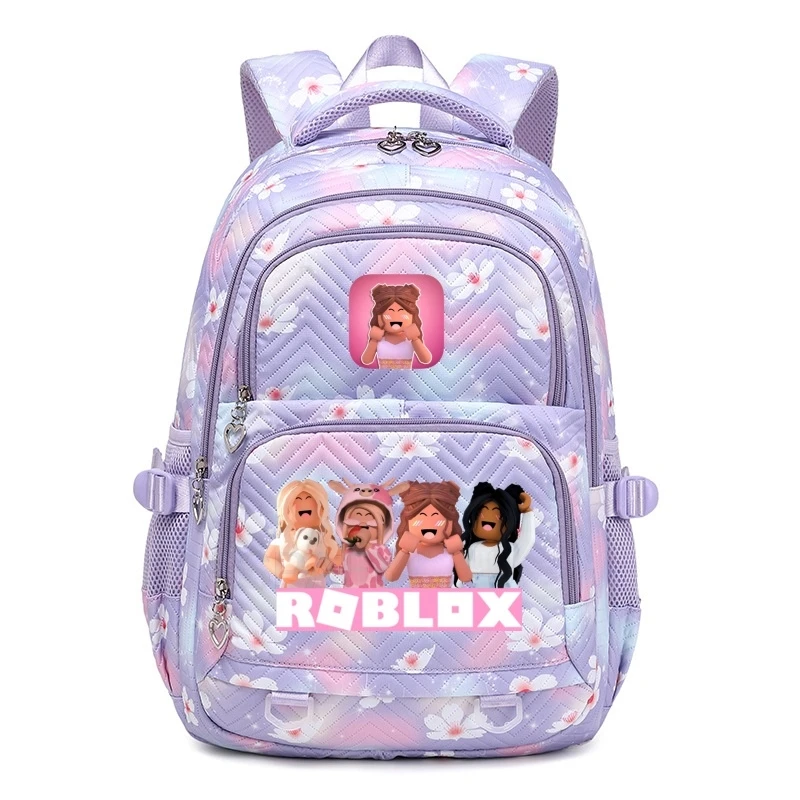 New ROBLOX Backpack Boys Girls Bookbag Bag Student Teenager Children Knapsack Schoolbag Rucksack Mochila Kid Birthday Gift