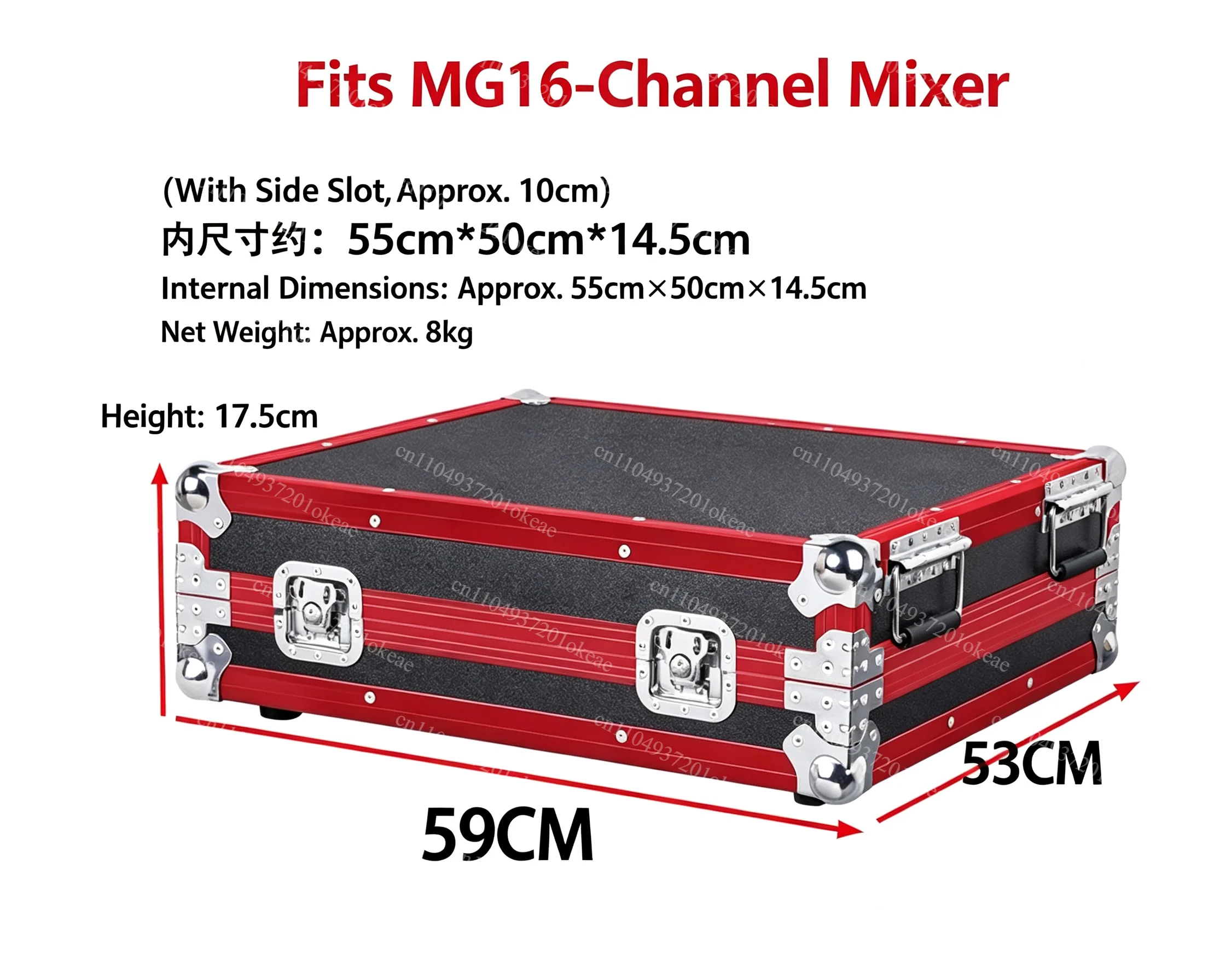 Professional Mixer Flight Case MG12/16XU, Customizable Audio Rack Case for EFX8 EFX12 EFX16