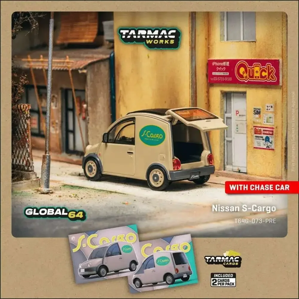 

1:64 Nissan S Cargo Презентация Литая под давлением модель автомобиля Игрушки Tarmac Works