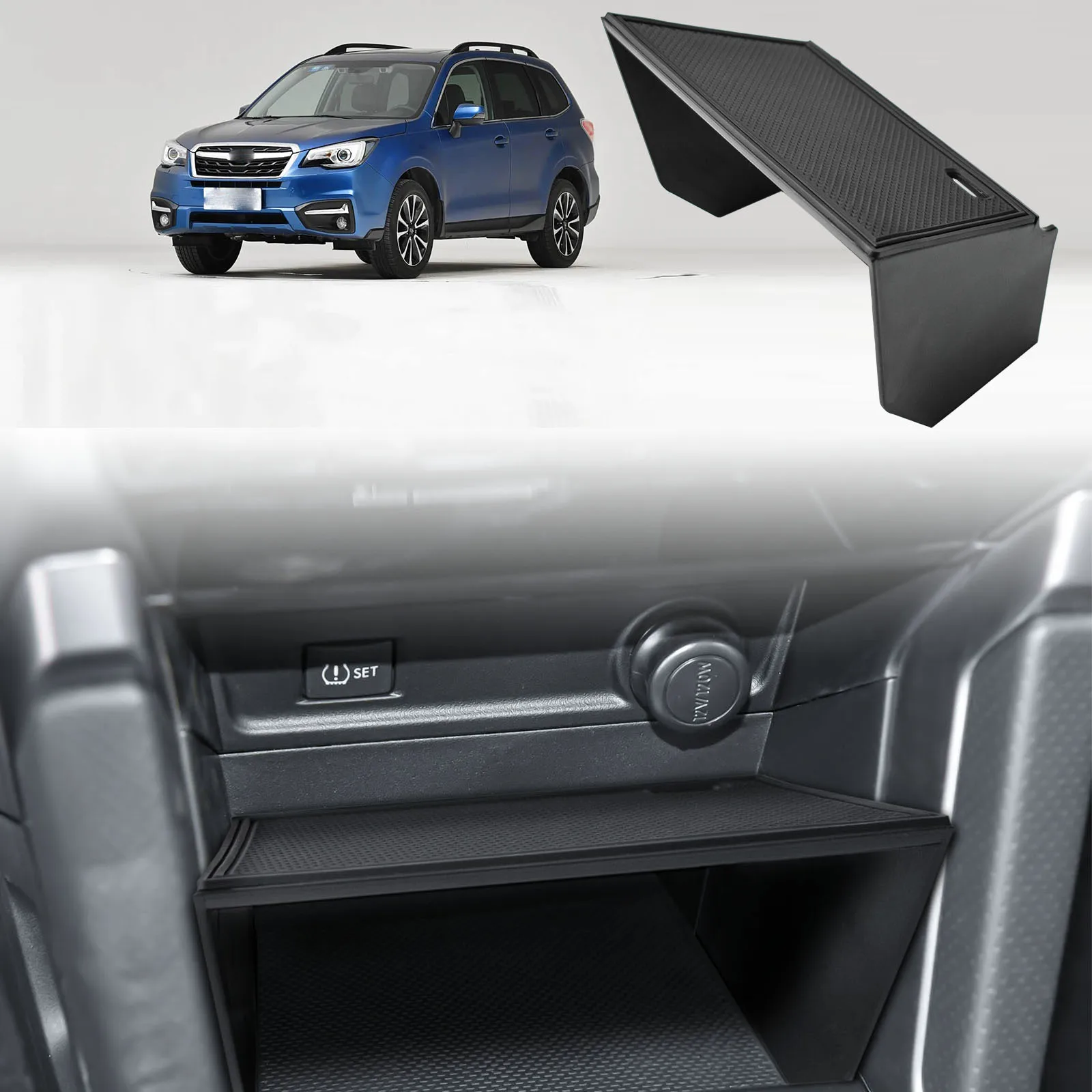 

Sixthsmoy For Subaru Forester 2013-2018 Middle Center Console Storage Box Gear Shifter Center Console Organizer Tray Accessories
