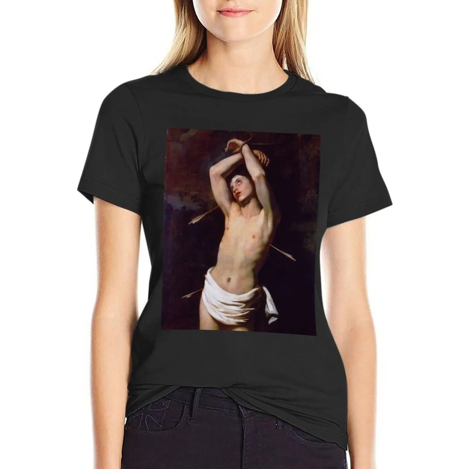 St. Sebastian by Nicolas Régnier T-Shirt korean fashion vintage clothes quick-drying plus sizes Women's summer blouses 2024