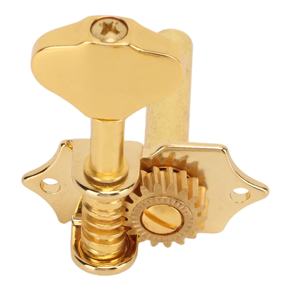 Metal Material Guitar Tuning Pegs 3+3 Configuration 18:1 Gear Ratio Guitar Machine Heads Golden Guitar Tuning Machine Set