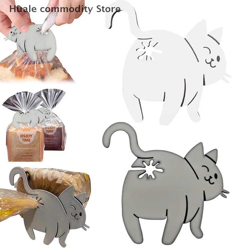 面白い猫のお尻のパンクリップ3Dプリントバッグクリップバッグ - Kitchen Gadgets To 3D Print のレビューと価格