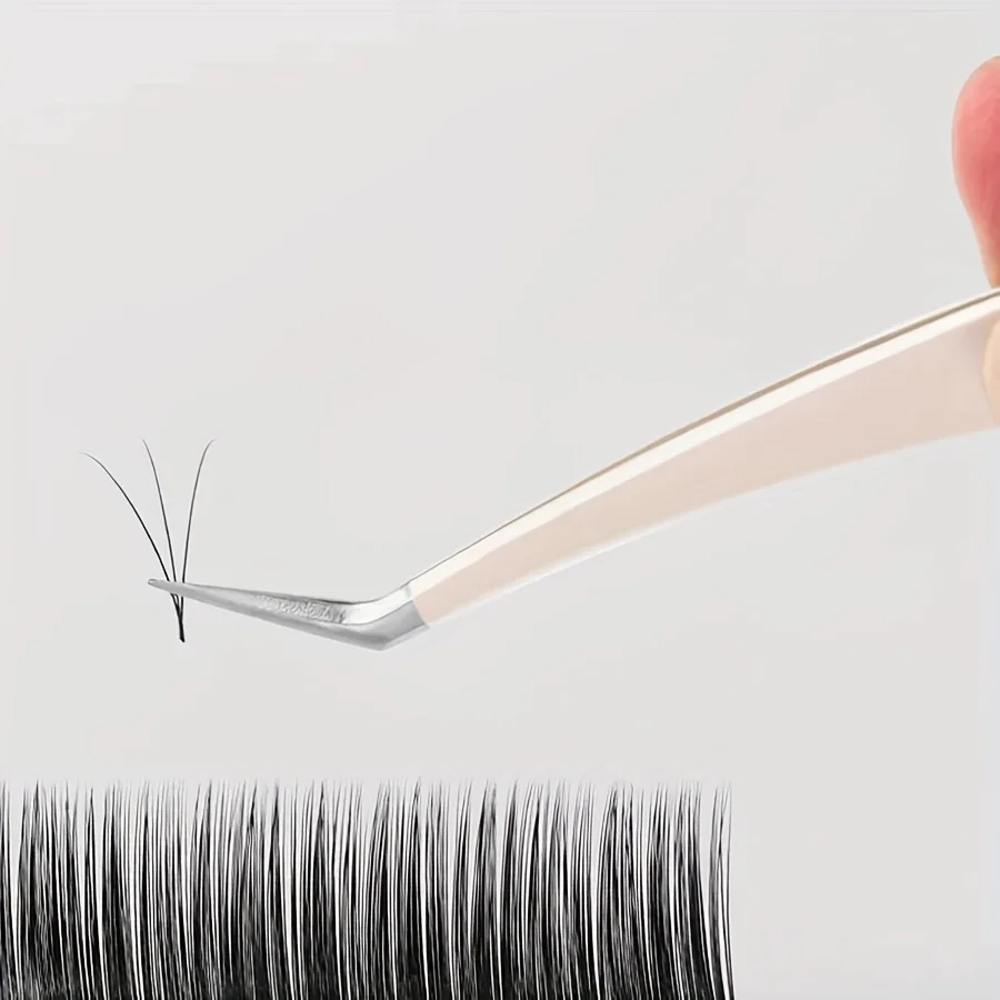 Professionelle Wimpern- und Augenbrauenpinzette, Edelstahl-Schönheitswerkzeug mit Präzisionsspitzen für falsche Wimpern, Pfropfen von Augenbrauen, Geschenken
