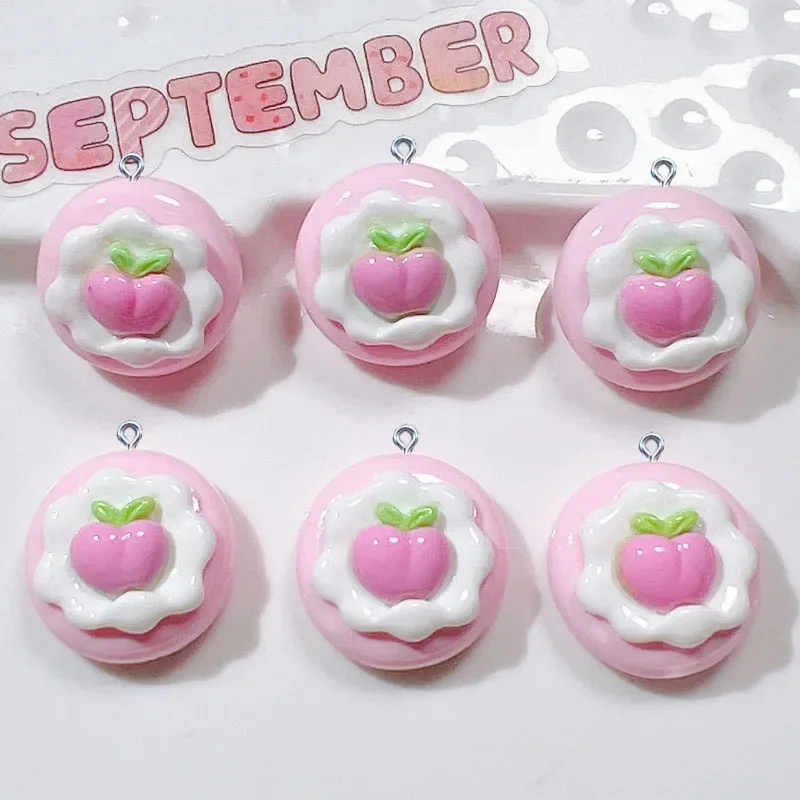10Pcs Simulation Cute Fruit Cake Resin Charms Pendants For Jewelry Making DIY Earring Necklace Bracelet Decoration Accessories - view 5
