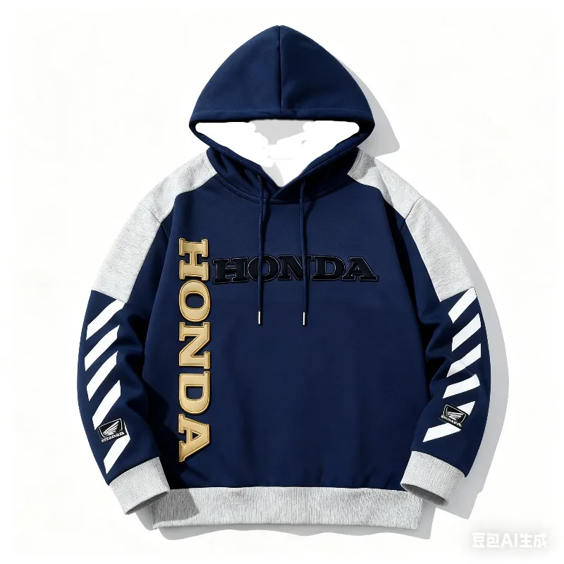 

Куртка с капюшоном Honda с 3D принтом для гонок на мотоциклах, свободная толстовка с длинными рукавами, повседневная куртка в стиле Харадзюку для мужчин и женщин, одежда Honda