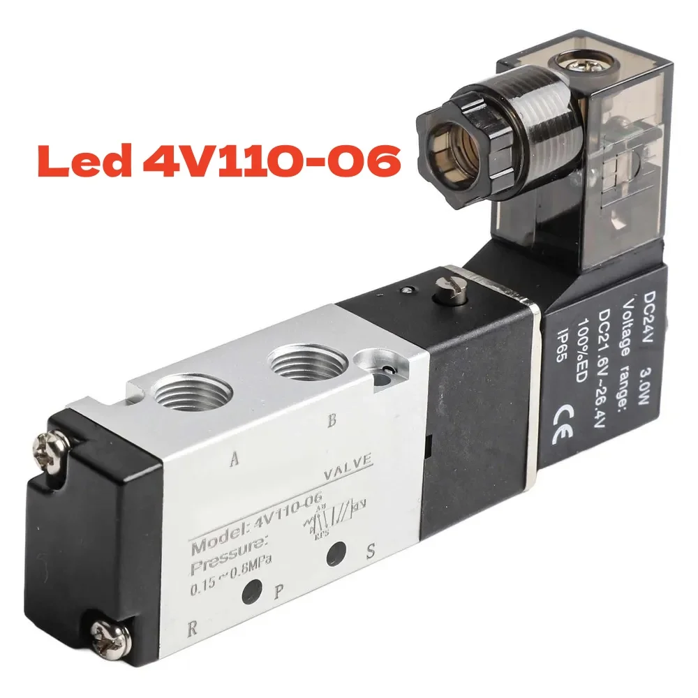 4V110-06 5-way 2-position pneumatic solenoid valve thread PT1/8 