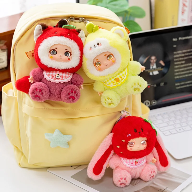 ผลไม้น่ารัก Sweetheart Party ของเล่นตุ๊กตาไวนิลยอดนิยมตุ๊กตาสตรอเบอร์รี่ Apple Pear ตุ๊กตาเด็ก Creative Back to School อะนิเมะของขวัญ
