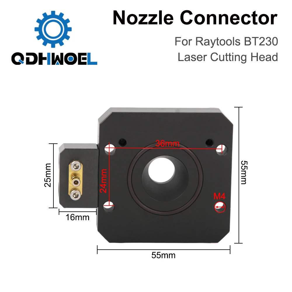 Raytools Fiber Laser Cutting Head  BT230  Laser Nozzle Sensor Connector Nozzle Connection Parts