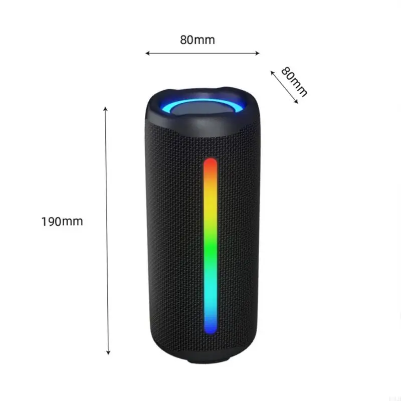 2025 nuevo altavoz inalámbrico compatible con con efectos luz bajo y LED mejorado para evento
