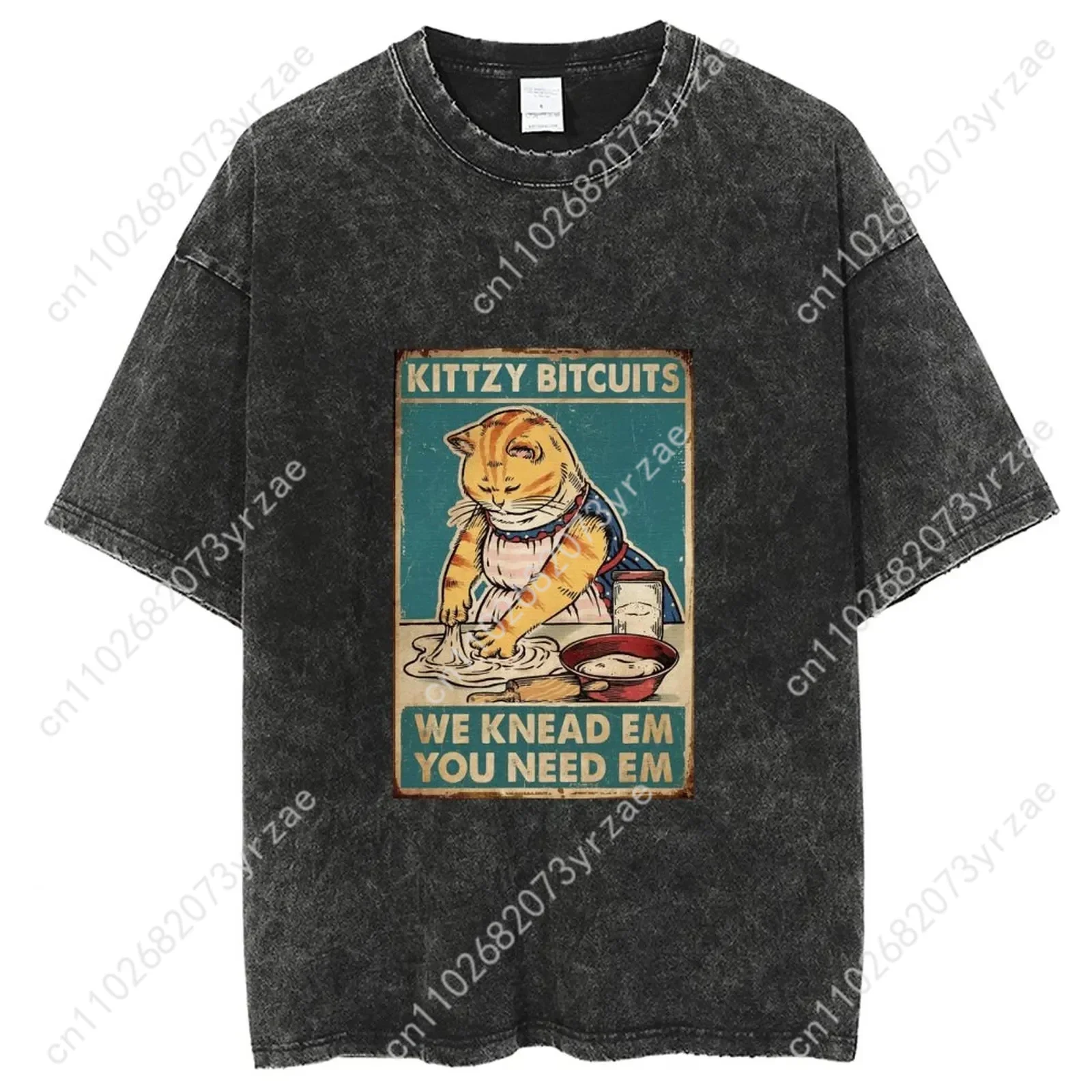 Vamos plantar um jardim mágico retro lavagem tshirt homem mulher de alta qualidade algodão manga curta moda camiseta macio respirável topos