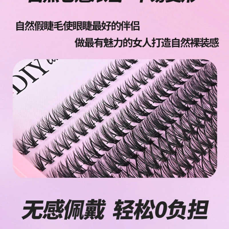 Novità in 30D Doppia palpebra di grande capacità Dieci file di pinzette per colla per capelli hot-melt Set Ciglia finte Ciglia a ciuffo singolo