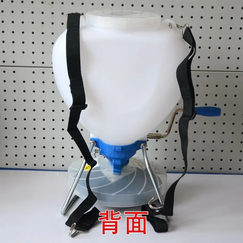 Multifunctional Hand Crank Seeder, Portable Backpack Seeder for Rapeseed, Grass Seed, Fertilizer & Granular Pesticide
