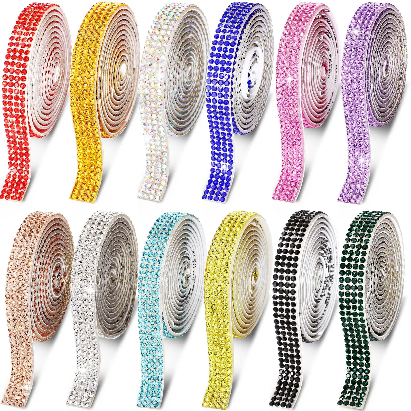 

High Quality Crystal Bar Glitter Rhinestone Glass Crystal Decoration DIY Belt Garment Strass Hotfix Applique Craft 1 Yard