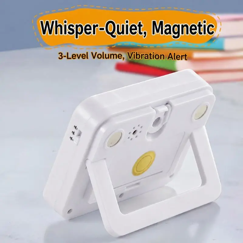 Dual Screen Countdown Timer Reminder With Silent Vibration Mode Multifunctional Timing Tool For Study Cooking