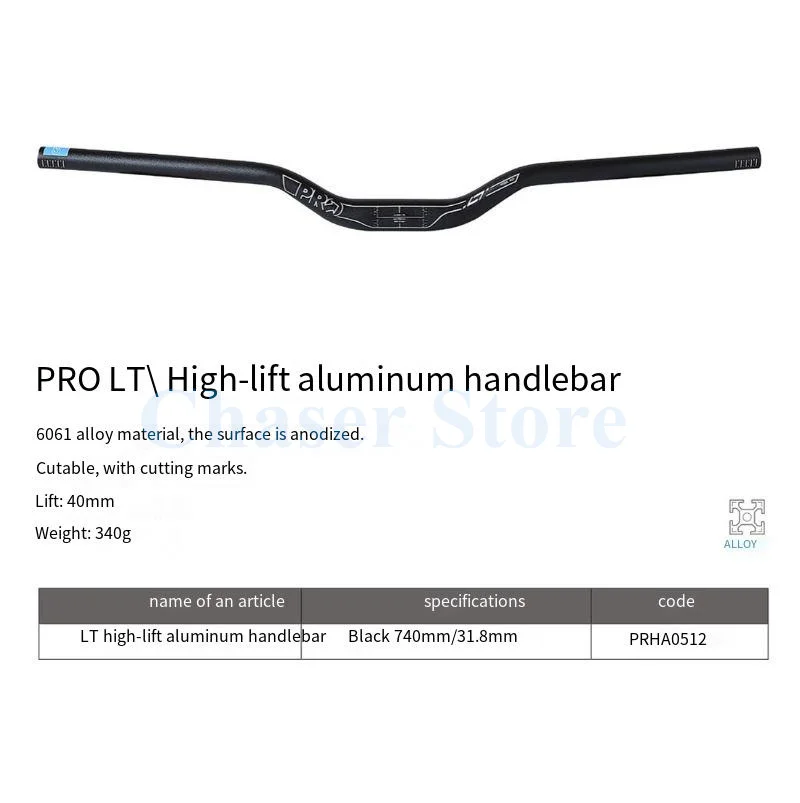 PRO LT MTB 31,8 mm stuur