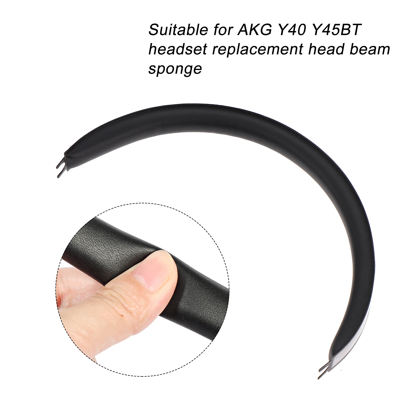 

1 pc Headband Sponge Cushion Soft Elastic Pad Compatible For Akg Y40 Y45Bt Headphones Black Durable Scratch Resistant
