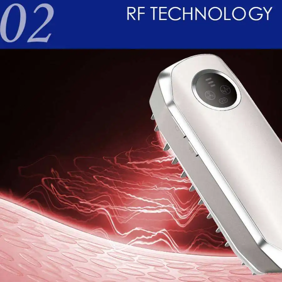 Laser Infrared Scalp Hair Comb Applied with Medicine to Massage the Head with Hair Growth Liquid to Increase Hair