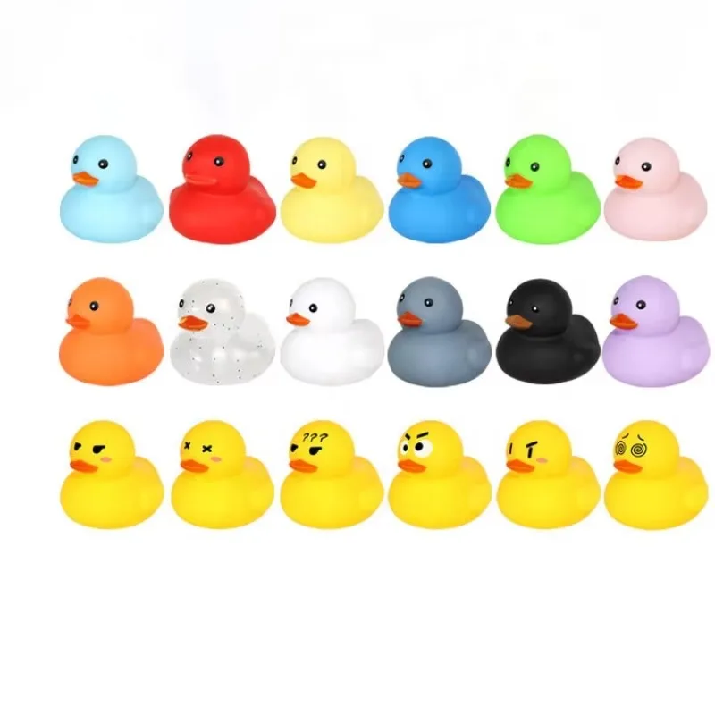Rubber Duck Blind Box Mystery Surprise Gift Random Cute Duckling Figure Mini Collectible Toy Birthday Party Favor 10pcs
