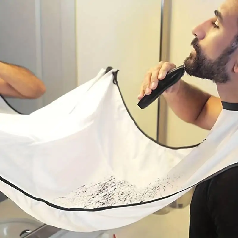 1Pcs Beard Apron Shave Shawl Cloth Waterproof Beard Bib with Strong Suction Cup-Non-Stick Shaving Cloth Kit for Men Cape C0029A