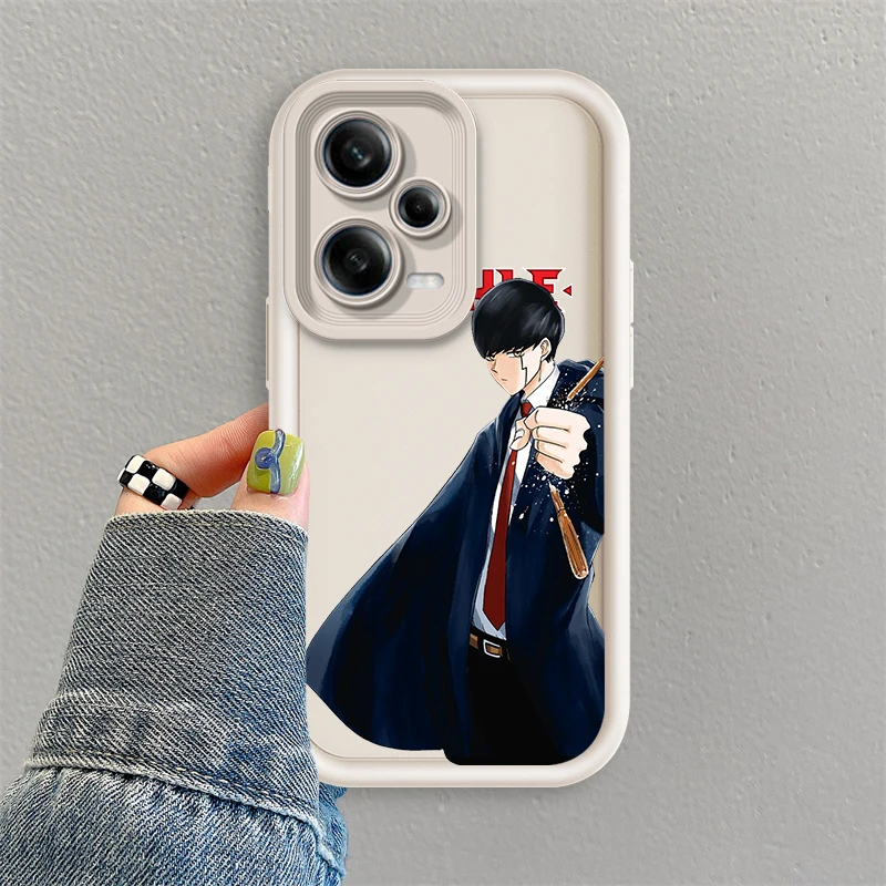 Anime Art M-Mashle Cool Eye Ladder For Xiaomi Redmi Note 13 12 12C 11 11S 10 10C 10A 9C 9A Pro 5G Soft Phone Case