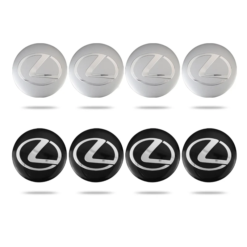 4pcs 56mm Car Wheel Center Hub Cap Stickers Styling For Lexus Fsport RX330 IS250 Ct200h ES300h RX350 IS300h NX300h RX400h ES350