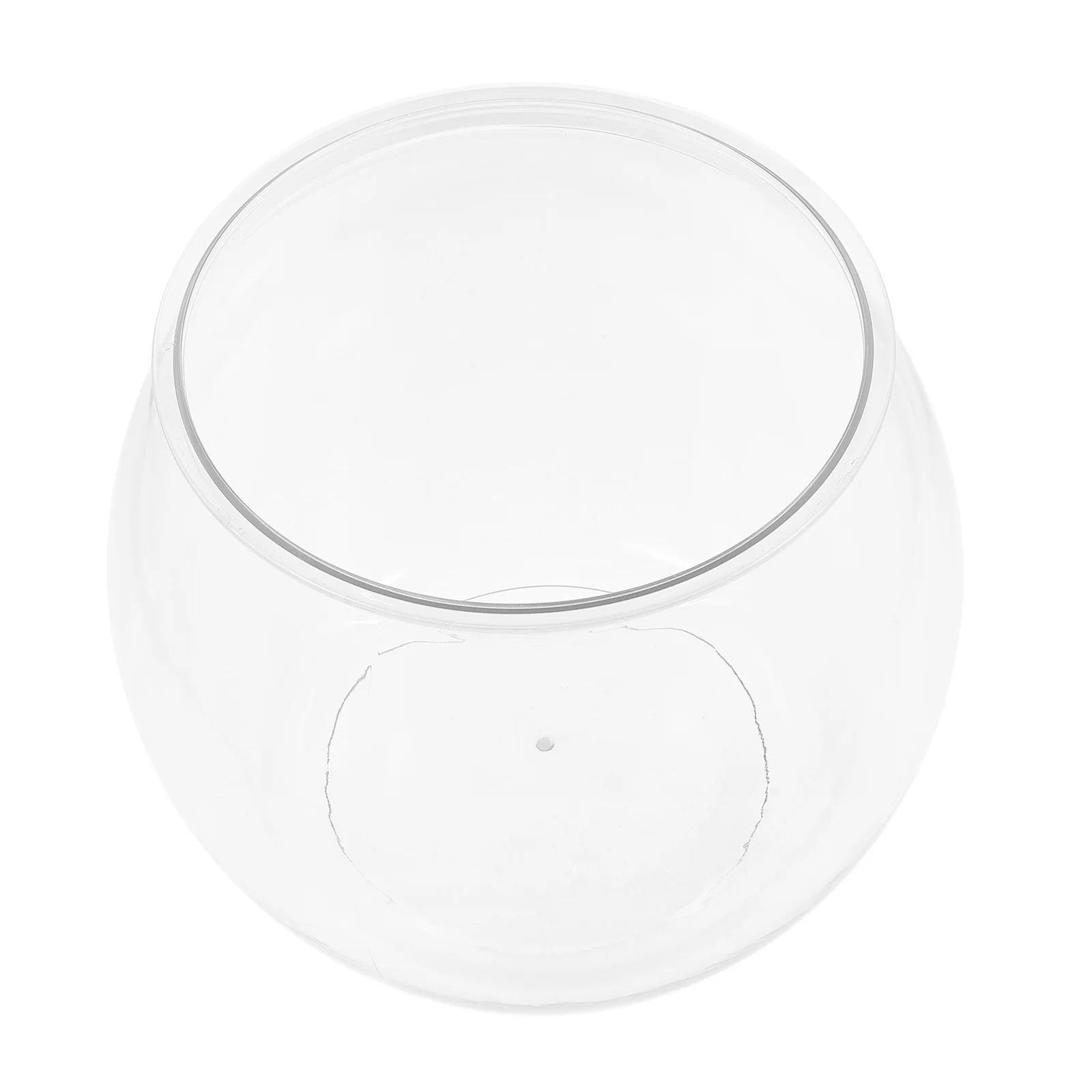 

Small Transparent Fish Tank Decor Bowl Betta Plastic Office Bowls for Centerpieces Turtle Holder