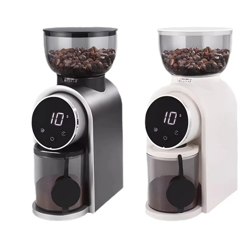 Stainless Steel Electric Coffee Bean Grinder for Pour Over Espresso Powder Maker Machine Home