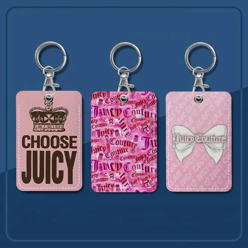 Tarjetero J-Juicy C-Couture, Adecuado para Tarjetas Bancarias, de Negocios, de Trabajo, de Crédito, de Identificación, Porta Tarjetas, Porta Credenciales, Llavero