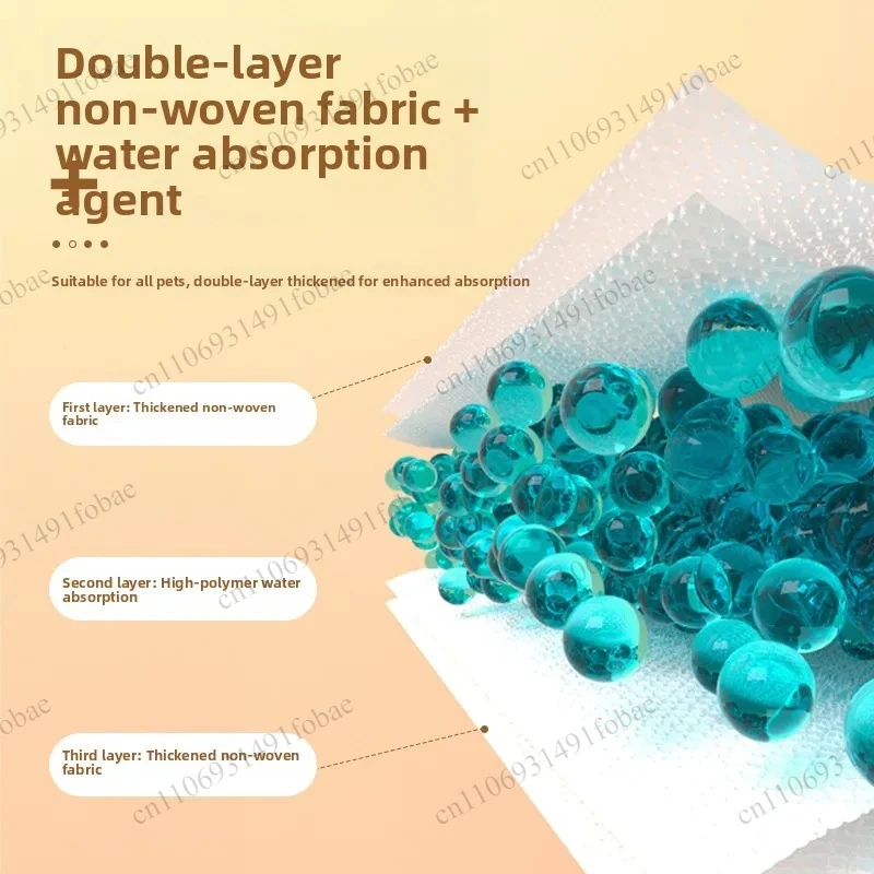 Pet Urine Absorbing Paper Quick Dry Dog  Urinal Aid Disposable Non-Woven Fabric Pet Pee Pad Physical Adsorption Wrap