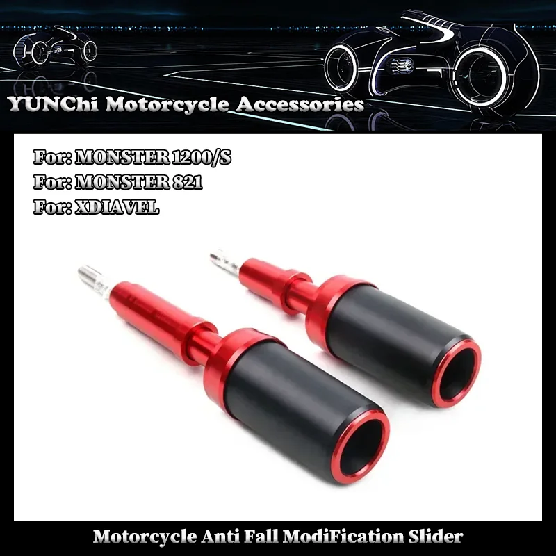 

Motorcycle Falling Protection Frame Slider Fairing Guard Crash Pad Protector For DUCATI MONSTER 821 MONSTER 1200/S XDIAVEL