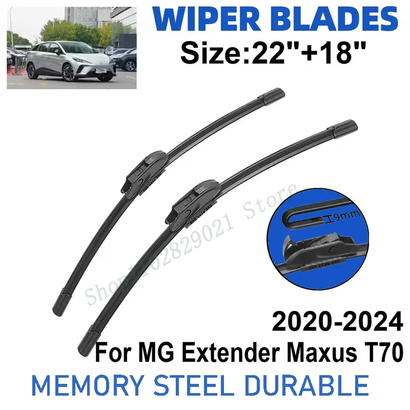 

2PCS Wiper Blades Set Kit For MG Extender Maxus T70 2020-2024 Front Windshield Brushes Windscreen Window Accessories