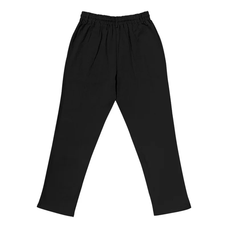 Neue Herrenhose aus Baumwolle und Leinen, Lässige Atmungsaktive Hose, Modische Street-Sport-Hose, Strand- und Outdoor-Loose-Fit-Hose – Detail 9