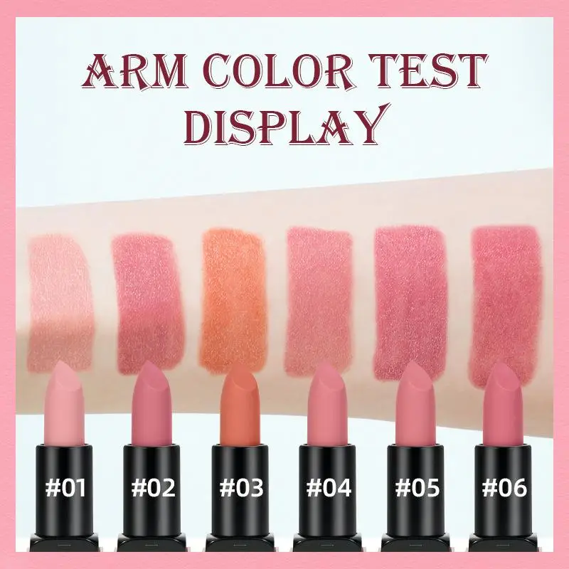 "1Pc BSIMONE Multicolor Moisturizing Niche Non-Stick Cup Not Easy To Fade Long-Lasting Color Lipstick Matte Lip Gloss