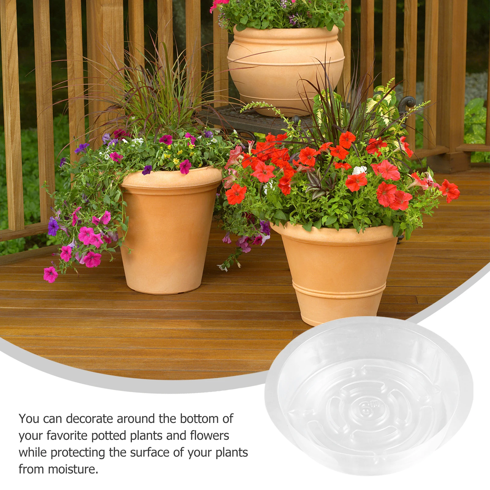 

25 Pcs Plastic Flower Pot Holder Drainage Tray for Indoor Plants Planter Trays Pots Saucers Drip Dish