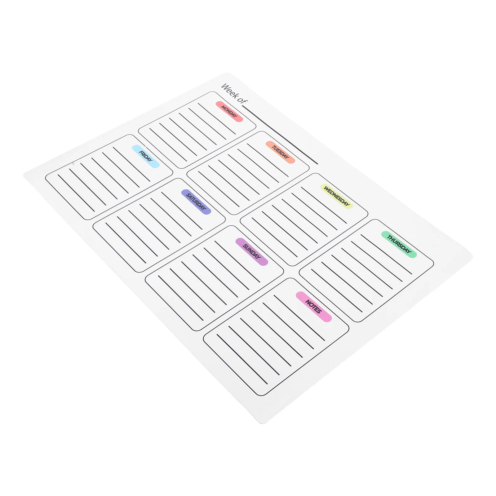 Removable Reusable Weekly Planner Whiteboard Stickers Large Size Wall Calendar Organizer Efficient Home Office Schedule