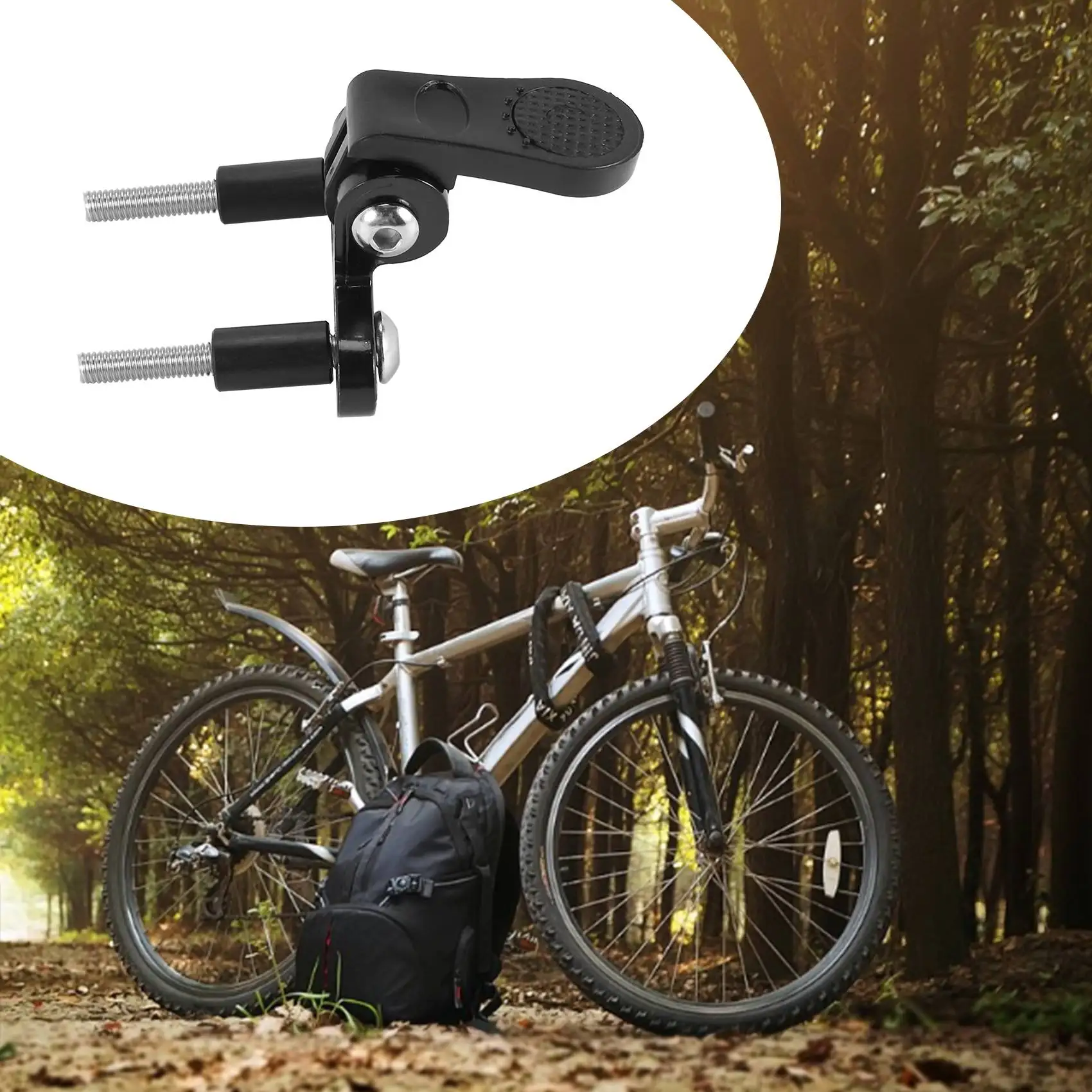 Bicycle Headlight Mount Adaptor for Stem Mount Cycling Front Light LED Lamp Holder Bracket Camera Type Connector